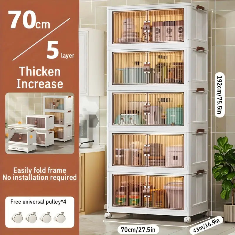 Multipurpose 5-layer Sundries Storage Cabinet