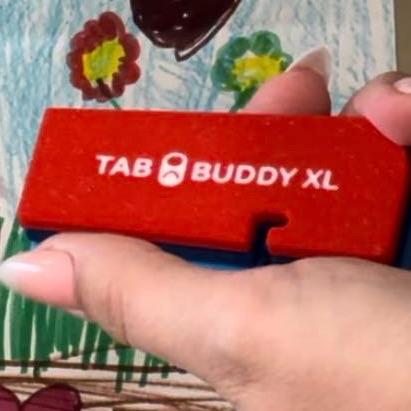 Tab Buddy XL Colors- Food can tab opener help for long nails, sore hands; assistive veggie, soup, cat, dog food magnet tech gadget arthritis