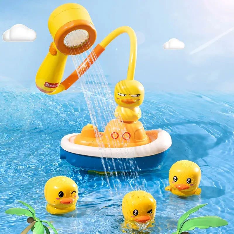 New electric duck spray bath toy