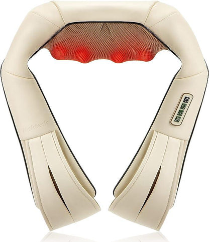 Neck Shoulder Back Massager with Heat - Shiatsu Massager Adjustable Relaxing Gift Comfort sonrei growthfactorsunscreen