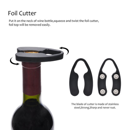 Zoughie 4pcs Air Pump Wine Opener Set for Wine Lovers