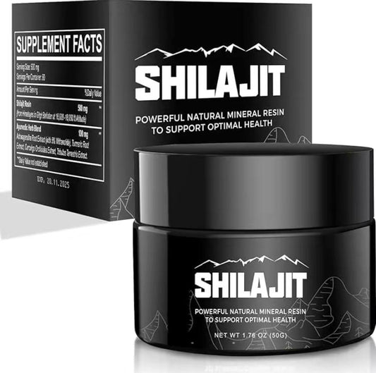 Shilajit Pure Himalayan Organic Shilajit Resin Natural Shilajit Resin with 85+Trace Minerals,50 Grams