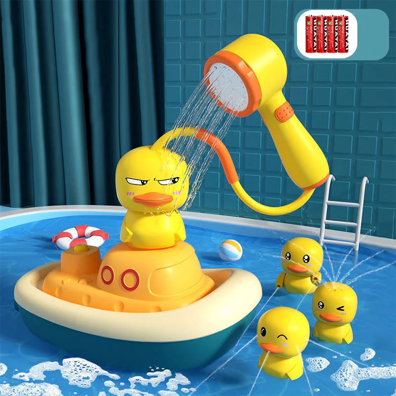 New electric duck spray bath toy