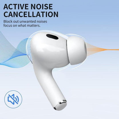 Wireless Earphones Noise Cancellation Bluetooth V5.4 Full Color Display Earphone Touch Screen With Double Mic 500mAh Charging Case