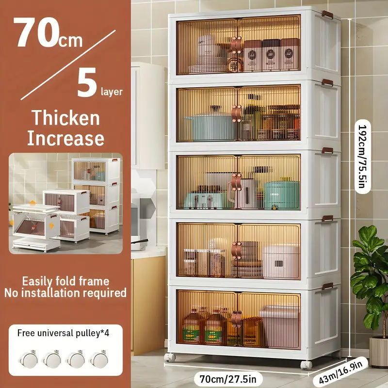 Multipurpose 5-layer Sundries Storage Cabinet