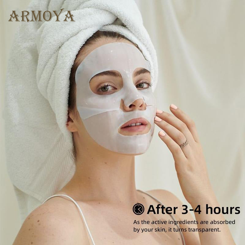 【ARMOYA】Deep Collagen Anti-Wrinkle Lifting Mask for Skincare and Skin Repair-Revolutionize Your Skincare Routine | Power Boosting Mask|Deep Collagen Mask |Original Collagen facial mask 5pcs Skincare Hydrate Skin Repair Comfort Rejuvenating