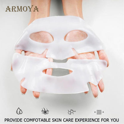 【ARMOYA】Deep Collagen Anti-Wrinkle Lifting Mask for Skincare and Skin Repair-Revolutionize Your Skincare Routine | Power Boosting Mask|Deep Collagen Mask |Original Collagen facial mask 5pcs Skincare Hydrate Skin Repair Comfort Rejuvenating