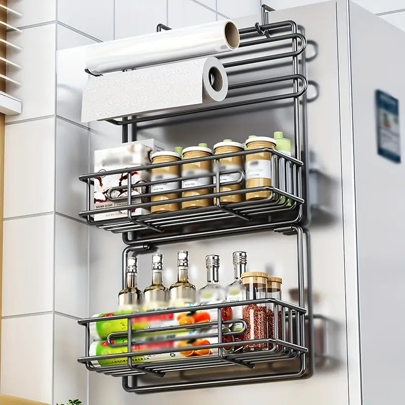 Metal Refrigerator Storage Rack Organizer