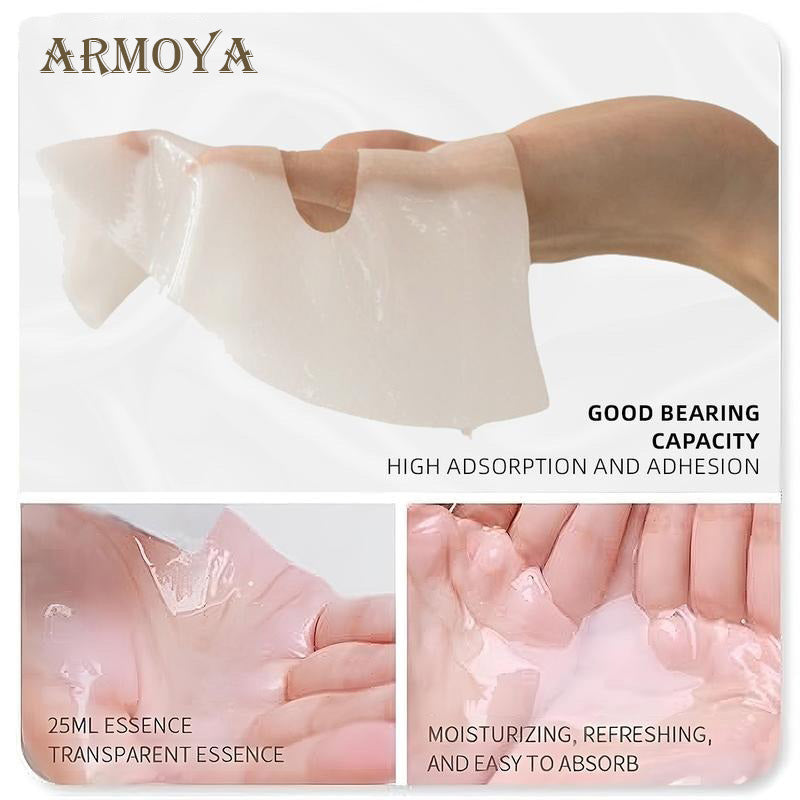 【ARMOYA】Deep Collagen Anti-Wrinkle Lifting Mask for Skincare and Skin Repair-Revolutionize Your Skincare Routine | Power Boosting Mask|Deep Collagen Mask |Original Collagen facial mask 5pcs Skincare Hydrate Skin Repair Comfort Rejuvenating