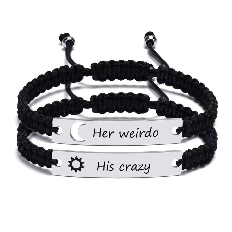 Matching Couples Bracelets for Women Men Long Distance Bracelets for Couples His Hers Bracelets Relationship Bracelets Anniversary Christmas Birthday Gifts