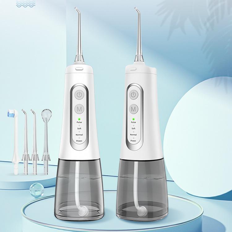 Oral Irrigator Water Flosser with 300ML Water Tank 5 Cleaning Modes 4 Replaceable Nozzles