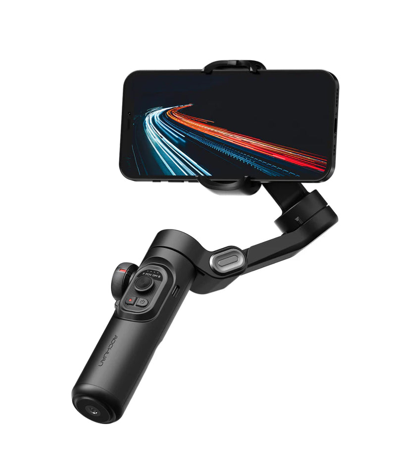 Smart X Pro 3-Axis Foldable Handheld Gimbal Stabilizer with Wireless Charging and Remote Controlled Bluetooth Capabilities