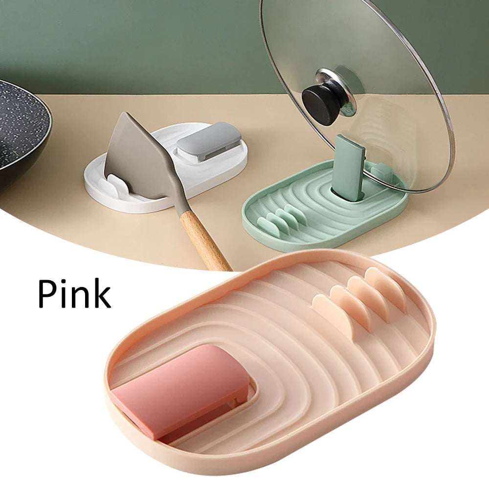 Pot Lid Rack & Spatula Storage