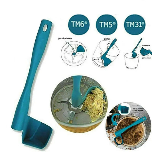 Rotating Spatula Scraper for Kitchen Thermomix TM5/TM6/TM31 Removing Portioning Food Multi-function Rotary Mixing Drums Spatula