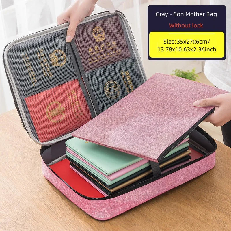 Portable Office Document Storage Bag