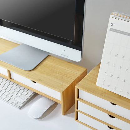 Multifunction Shelf Office Computer Desktop Riser Rack