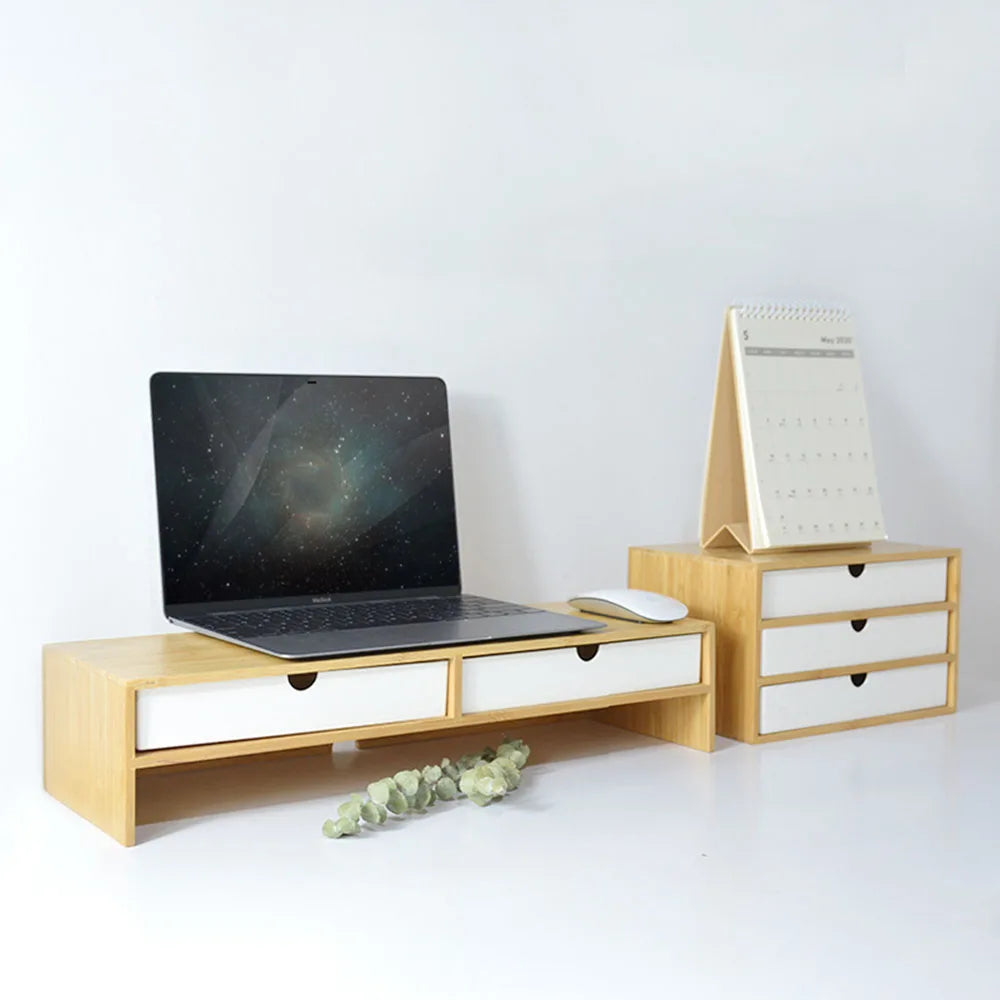 Multifunction Shelf Office Computer Desktop Riser Rack