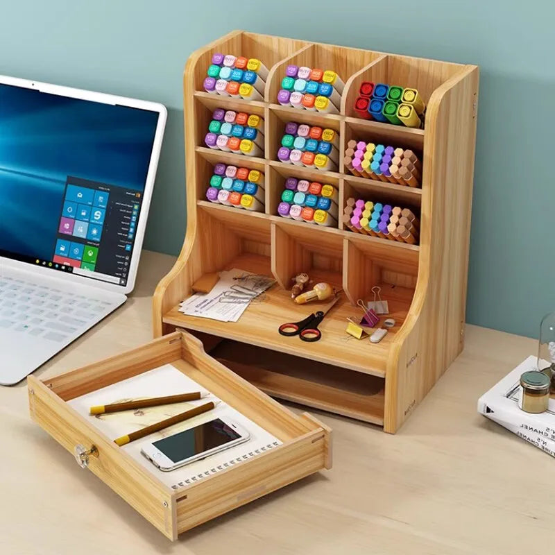 Wooden Desk Organizer