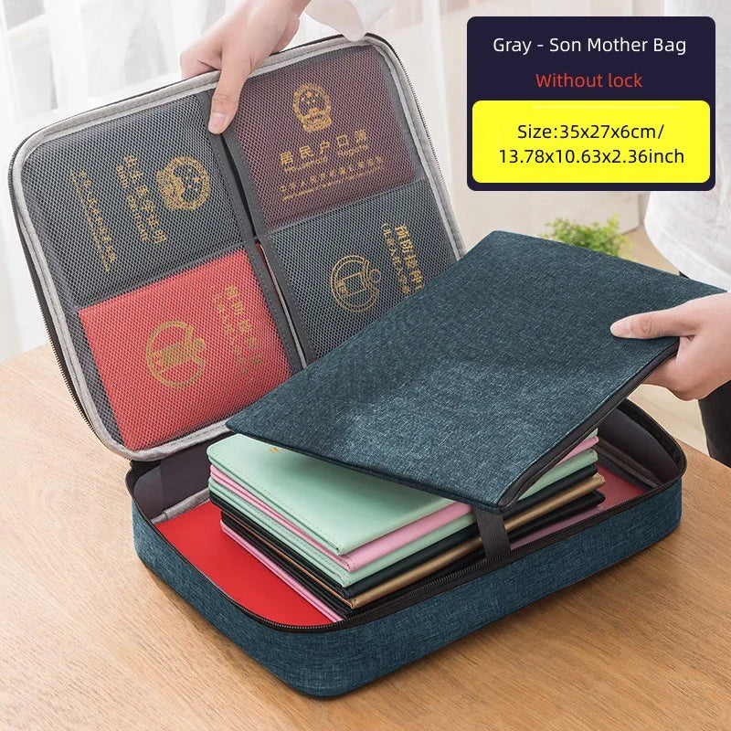 Portable Office Document Storage Bag