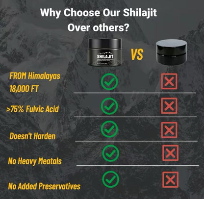 Shilajit Pure Himalayan Organic Shilajit Resin Natural Shilajit Resin with 85+Trace Minerals,50 Grams