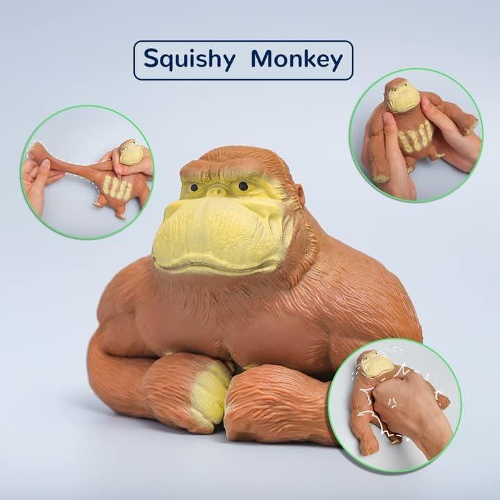 Original Trending Stretchy Monkey Toy Squishy Kids Adult Stress Relief Toys Anxiety TikTok Gift Idea Viral Tiktok Made Me Buy It Stretch Gorilla Funny