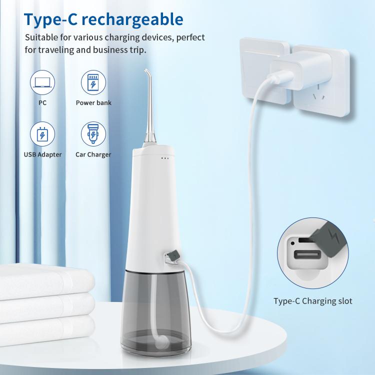 Oral Irrigator Water Flosser with 300ML Water Tank 5 Cleaning Modes 4 Replaceable Nozzles