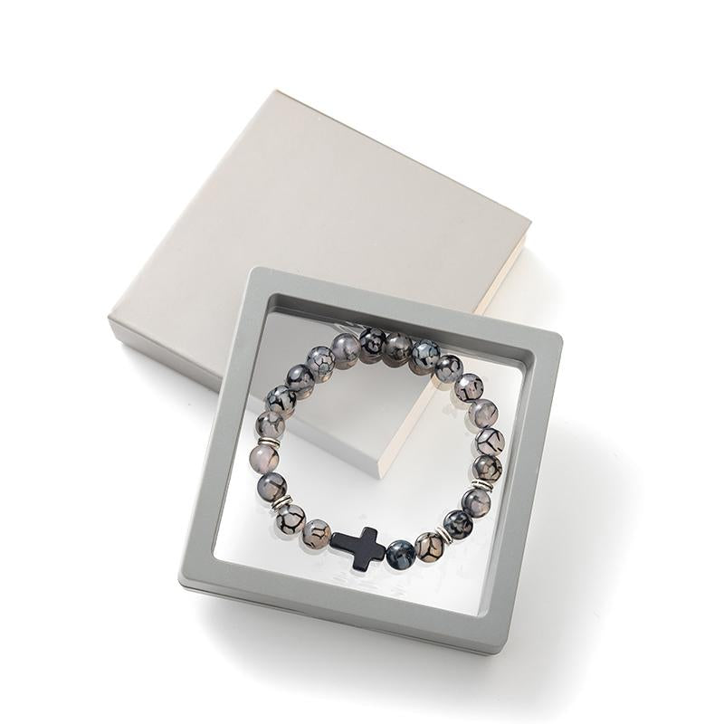 [US] 1pcs Cross Bracelets With A Box