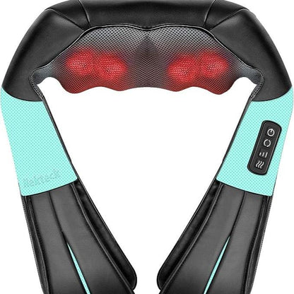 Neck Shoulder Back Massager with Heat - Shiatsu Massager Adjustable Relaxing Gift Comfort sonrei growthfactorsunscreen