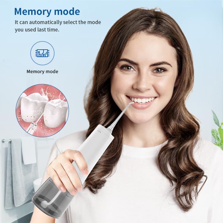 Oral Irrigator Water Flosser with 300ML Water Tank 5 Cleaning Modes 4 Replaceable Nozzles