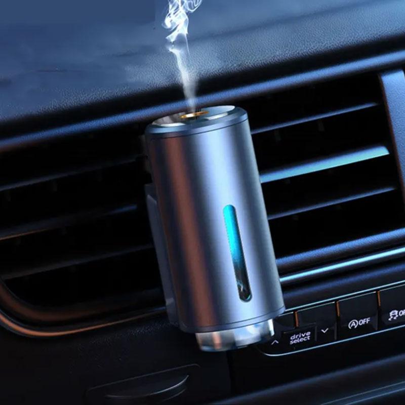 Smart Car Air Freshener With Three Adjustable,Portable Waterless Car Diffuser Air Freshener Car Aromatherapy Diffuser, 3*10ML Natural Perfume