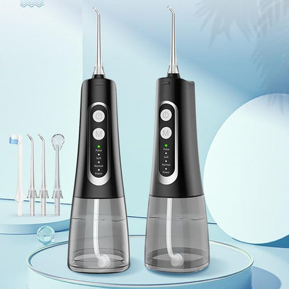 Oral Irrigator Water Flosser with 300ML Water Tank 5 Cleaning Modes 4 Replaceable Nozzles