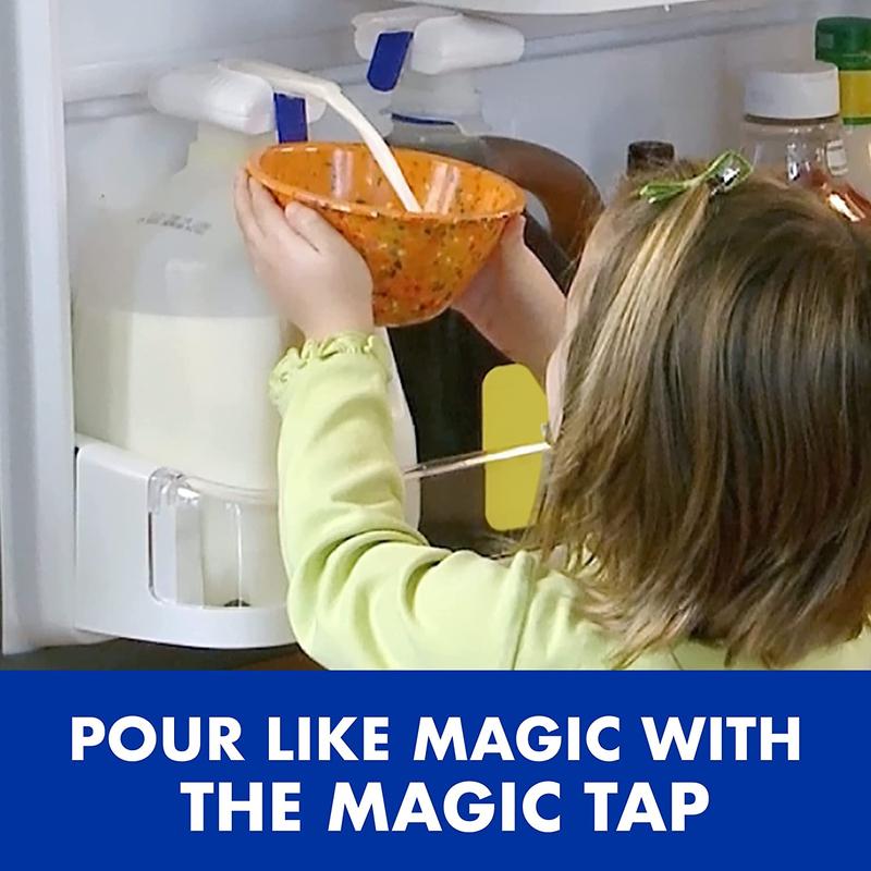 The Magic Tap Automatic Drink Dispenser - Hands-Free Beverage Dispenser for Fridge - Perfect for Milk, Juice - Gifts for Women & Men