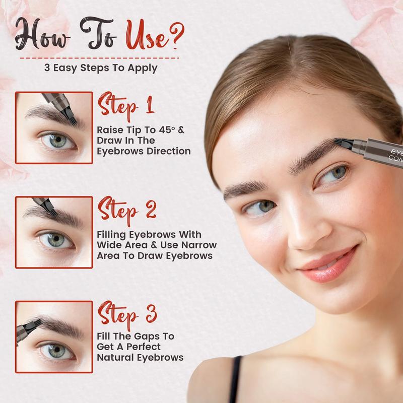 Revolutionary Magic Eyebrow Pencil-  Waterproof four-pronged natural eyebrow pencil with rave reviews