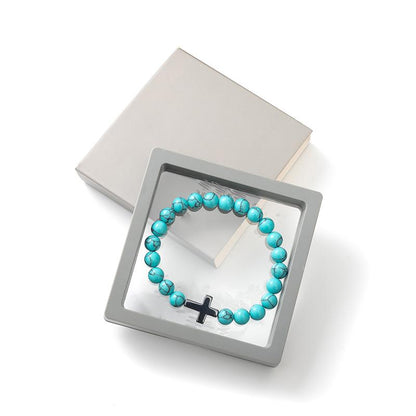 [US] 1pcs Cross Bracelets With A Box